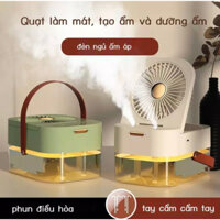 Quạt phun sương dung tích lớn 2,5L tính năng vượt trội hẹn giờ,đèn led,công suât lớn có điều khiển