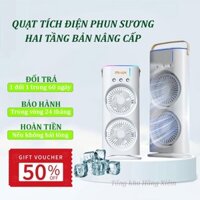 Quạt phun sương hai tầng dung tích 400ml đèn LED