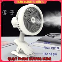 Quạt Phun Sương Kẹp Bàn Tích Điện, Quạt Phun Sương 2020