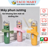 Quạt Phun Sương Mini Cầm Tay Đa Năng Máy Xịt Khoáng Hình Thú Dễ Thương Tiện Lợi Cấp Ẩm Làm Mát Dưỡng Da Mặt