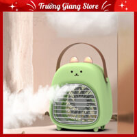 Quạt phun sương mini, quạt tích điện điều hoà hơi nước MOB-Q06 quạt cầm tay 3 cấp độ gió làm mát tạo ẩm không khí