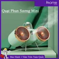 Quạt phun sương mini tích điện , quạt phun sương tạo độ ẩm thiết kế nhỏ gọn phù hợp trang trí góc làm việc