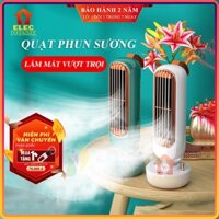 Quạt phun sương, quạt điều hoà không khí tạo ẩm hình tháp cổ điển tích hợp phun sương hai trong một để bàn