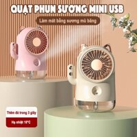 Quạt phun sương tích điện mini tiện dụng cho văn phòng, quạt điều hòa hơi nước cá nhân