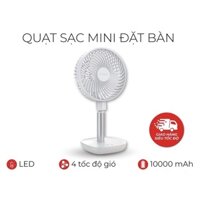 Quạt pin sạc mini YOOBAO F1 pin 10000mah, dùng đến 60h quạt desktop cầm tay đa năng