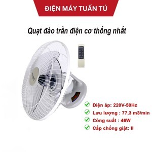 Quạt đảo trần VinaWind 3 cánh QTĐ400X-Đ - điều khiển từ xa