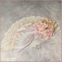 Quạt Ren Chụp Ảnh Cưới Phong Cách lolita Cổ Điển