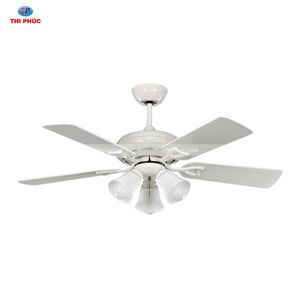 Quạt trần đèn Royal 5 cánh Classic WH 3L