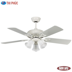 Quạt trần đèn Royal 5 cánh Classic WH 3L