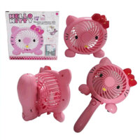 Quạt sạc cầm tay Hello Kitty-Doraemon