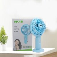 Quạt Sạc cầm tay Mini DP-7606 ( KÈM ĐÈN PIN SIÊU SÁNG )