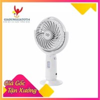 Quạt Sạc cầm tay Mini DP-7606 ( KÈM ĐÈN PIN SIÊU SÁNG ) (giadunggiatot14)