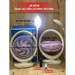Quạt sạc có đèn JR2018