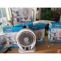 Quạt sạc đa năng để bàn 4in1 Model 607 làm mát đèn led có cổng USB sạc pin điện thoại