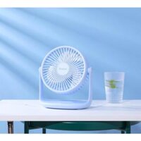 Quạt sạc để bàn làm việc YOOBAO model F2P Chạy 12 tiếng liên tục với 3 mức gió - Hàng nhập khẩu - Màu xanh dương
