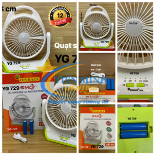 Quạt sạc để bàn YG-729