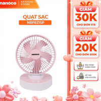 Quạt sạc điện mini 5 cánh Nanoco model NRF6215 công suất 5W