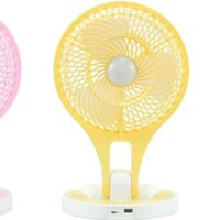 QUẠT SẠC ĐIỆN  MINI FAN ly 5580  CÓ LED PHÁT SÁNG CỰC MÁT GẤP GỌN ĐƯỢC - Quạt sạc điện dự phòng đa năng 2 trong 1 - Quạt và Đèn Led JR-5580 -  Quạt sạc tích điện kèm đèn Led JR-5580 - quat sac dien - quạt mini - quạt  bàn