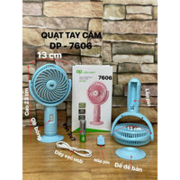 QUẠT SẠC DP-7606 DP-7608 DP-7609 Tặng Kèm Pin Sạc cao cấp