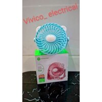 quạt sạc DP tích điện mini, xoay 2 hướng, sử dụng được 4 tiếng