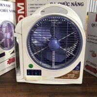 Quạt sạc hộp KENTOM 9100 (có đèn)