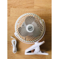 Quạt sạc kẹp tích điện Mickey 6" TD-806A