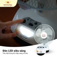 Quạt Sạc Kiêm Đèn Sạc 1 BÌNH  HONJIANDA HJD- FL301 LED - Hàng chính hãng