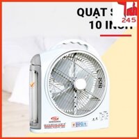 Quạt Sạc Kiêm Đèn Sạc HONJIANDA HJD- FL213 LED 2 bình - Hàng chính hãng.