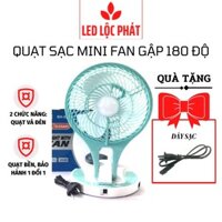 Quạt sạc mini 5580, quạt sạc làm mát dùng pin