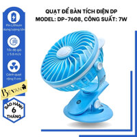 Quạt sạc mini DP-7608 tiện lợi, đa năng, giá rẻ, giải pháp làm mát cho mùa hè nóng bức - Bevano