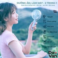 quạt sạc mini phun suong cầm tay ..