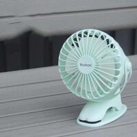 Quạt sạc mini xoay góc 720 độ, đế kẹp đa năng hoặc đặt bàn, với 4 nấc điều chỉnh gió YOOBAO F04 6400MAH - Xanh mint