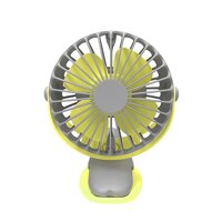 Quạt sạc mini xoay góc 720 độ, đế kẹp đa năng hoặc đặt bàn, với 4 nấc điều chỉnh gió YOOBAO F04 6400MAH - Xám cốm
