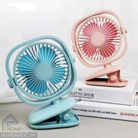 Quạt sạc mini xoay góc kiêm đèn led ngủ chân kẹp đa năng BJJ848