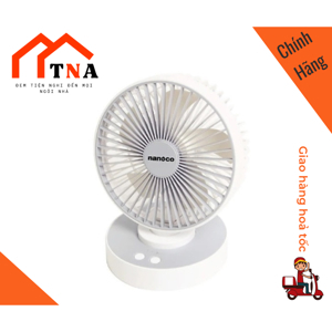 Quạt sạc Nanoco NRF6215P