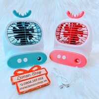 Quạt Sạc Phun Sương Để Bàn (MS 13 - 17cm) - 1 Cái