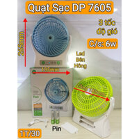 Quạt Sạc Siêu Mát,3 Cấp Độ Gió.Có Đèn Led.Quạt Học Sinh,Văn Phòng,Xách Tay Du Lịch Tiện Lợi