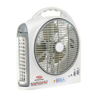 Quạt sạc tích điện 2 bình AC&DC 10 inch Honjianda FL201
