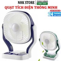 Quạt Sạc Tích Điện CMD201, Pin cực lâu, quạt tích hợp 3 chức năng 2 chế độ Đèn LED và Sạc Dự Phòng. Bảo hành 12 Tháng