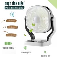 Quạt Sạc Tích Điện CMD201, Pin Cực Lâu, Quạt Tích Hợp 3 Chức Năng 2 Chế Độ  Đèn LED Và Sạc Dự Phòng, MUA NGAY