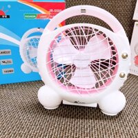 Quạt Sạc Tích Điện Có Đèn Pin Mini Fan JR-5500