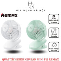 Quạt Sạc Tích Điện Để Bàn Hoặc Kẹp Remax F11 - 3 Chế Độ Gió - Xoay 360 Độ - Thời Gian Sử Dụng Đến 4h - Bảo Hành 1 Năm