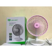 Quạt sạc tích điện DP-7625 cầm tay hoặc để bàn Sử dụng khi mất điện, đi chơi, dã ngoại, du lịch, học tập và làm việc