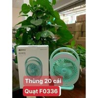 Quạt Sạc Tích Điện F0336 , Có Đèn Siêu Bền