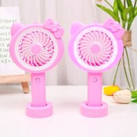 Quạt sạc tích điện Hello Kity cầm tay kèm đèn LED cổng sạc USB dễ thương cute TooYoo BK00565