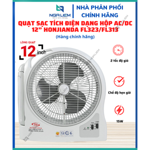 Quạt sạc tích điện Honjianda FL323 - 1 bình