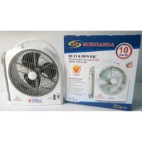 Quạt sạc tích điện kèm đèn led Honjanda HJD FL203 (1 bình/2 bình), quạt KenTom 9100 (1 bình/2 bình)