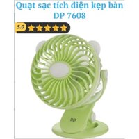 Quạt sạc tích điện kẹp bàn DP 7608