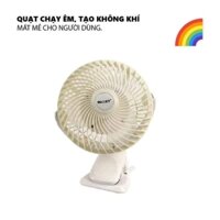 Quạt sạc tích điện kẹp bàn Mickey