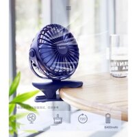 Quạt sạc tích điện mini Yoobao Y-F04, Pin dung lượng 6400mAh 32 tiếng, xoay góc 360 độ, đế kẹp đa năng